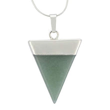 Load image into Gallery viewer, Natural Aventurine Gemstone Pendant Necklace Healing Crystal Reiki Chakra Gem Stones 18 Inch (1pc) Women Girls Men Gifts GGP-A6
