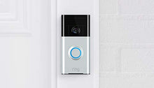 Load image into Gallery viewer, Ring Video Doorbell (1st Gen) – 720p HD video, motion activated alerts, easy installation – Satin Nickel
