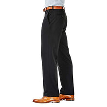 Load image into Gallery viewer, Haggar mens Haggar Men's Cool 18 Classic Fit Hidden Expandable Waist Pant , Black, 34x32
