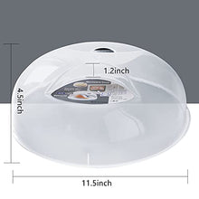 Load image into Gallery viewer, Microwave Splatter Cover, Microwave Cover for Food, Large Microwave Plate Cover Guard Lid with Steam Vents Keeps Microwave Oven Clean, 11.5 Inch BPA Free &amp; Dishwasher Safe-Grey
