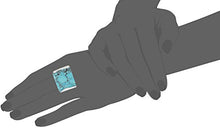 Load image into Gallery viewer, Robert Lee Morris "Mosaic" Semiprecious Turquoise Stone Ring, Size 7.5
