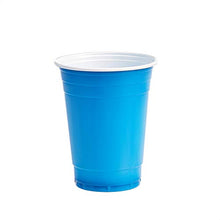 Load image into Gallery viewer, AmazonCommercial Plastic Cups, 16oz, Orange, Light Blue, Purple, Lime Green, Pack of 120
