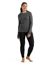 Load image into Gallery viewer, Icebreaker Merino Women's Standard 175 Everyday Cold Weather Base Layer Thermal Long Sleeve Crewneck T-Shirt, Gritstone HTHR, Medium
