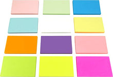 Load image into Gallery viewer, 4A Sticky Notes,3 x 5 Inches,Neon Assorted,12 Colors,Self-Stick Notes,100 Sheets/Pad,12 Pads/Pack,4A 30512
