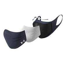 Load image into Gallery viewer, Under Armour Adult Sports Mask , Midnight Navy (410)/Silver Chrome, Small/Medium
