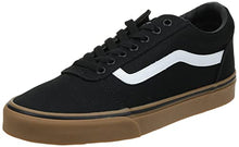 Load image into Gallery viewer, Vans Men's Ward Sneaker, Black Canvas Black Gum 7hi, 9.5
