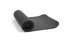 Load image into Gallery viewer, Mind Reader NBRMAT-BLK All Purpose 1/2 Extra Thick Yoga Fitness &amp; Exercise Mats with Carrying Strap, High Density Anti-Tear, Black
