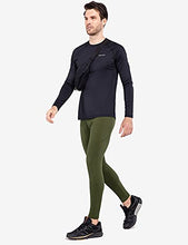Load image into Gallery viewer, BALEAF Men's Thermal Running Tights Leggings Water Resistant with Pockets Cold Weather Hiking Cycling Fleece Pants Green L
