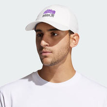 Load image into Gallery viewer, adidas Originals Men's Adventure Relaxed Fit Cotton Ripstop Strackpack Cap, Cloud White/Active Purple/Core Pink, One Size
