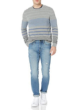 Load image into Gallery viewer, Goodthreads Men's Soft Cotton Multi-Color Striped Crewneck Sweater, Grey Gradient, X-Large
