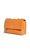 Load image into Gallery viewer, Tory Burch Women's Kira Chevron Small Convertible Shoulder Bag, Squash, Orange, One Size
