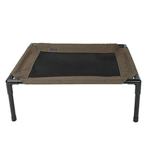 Load image into Gallery viewer, confote Indoor or Outdoor Dog Bed Products Elevated Pet Cot Portable Breathable Mat Durable Oxford Fabric, No-Slip M Feet Brown
