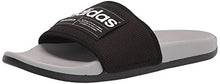 Load image into Gallery viewer, adidas Unisex Adilette Comfort Slide Sandal, Core Black/White/Grey, 5 US Men
