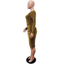 Load image into Gallery viewer, Women's 3/4 Sleeve Casual Party Draped Tie Waist Pencil Cocktail Black Faux Wrap Dress Knee Length Wear to Work

