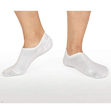 Load image into Gallery viewer, Men&amp;Women No Show Low Cut Socks Cotton No See invisible Non-Slide White Socks 6 Pack

