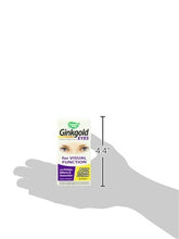 Load image into Gallery viewer, Nature's Way Ginkgold Eyes, Visual Health Formula*, Gluten Free, 60 mg per serving, 60 Vegan Tablets
