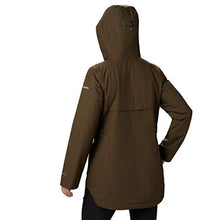 Load image into Gallery viewer, Columbia Women's Here and There Insulated Trench Jacket, Waterproof &amp; Breathable, X-Large, Olive Green Lattice Emboss
