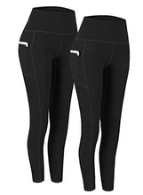 Load image into Gallery viewer, Fengbay 2 Pack High Waist Yoga Pants, Pocket Yoga Pants Tummy Control Workout Running 4 Way Stretch Yoga Leggings
