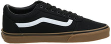 Load image into Gallery viewer, Vans Men's Ward Sneaker, Black Canvas Black Gum 7hi, 9.5
