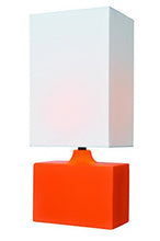 Load image into Gallery viewer, Lite Source LS-22378ORN Kara Ceramic Table Lamp, Orange
