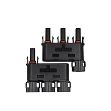 Load image into Gallery viewer, Trisinger Solar Branch Connector IP68 Waterproof 1500V Solid Copper Terminal 3male1female and 3female 1male, 1 Pairs (3 to 1)
