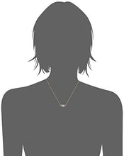 Load image into Gallery viewer, 18k Yellow Gold Plated Sterling Silver Stabilized Turquoise with Created Blue and White Sapphire Evil Eye Necklace, 18"
