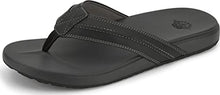 Load image into Gallery viewer, Dockers Mens Freddy Casual Flip-Flop Sandal Shoe, Black, 10 M
