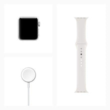 Load image into Gallery viewer, Apple Watch Series 3 (GPS, 38mm) - Silver Aluminum Case with White Sport Band
