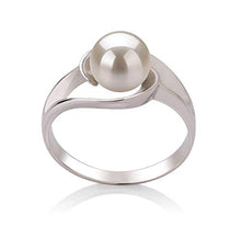 Load image into Gallery viewer, Clare White 6-7mm AAA Quality Freshwater 925 Sterling Silver Cultured Pearl Ring For Women - Size-5

