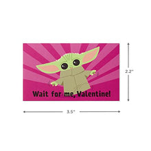 Load image into Gallery viewer, Hallmark Kids Baby Yoda Mini Valentines Day Cards Assortment (18 Cards with Envelopes)
