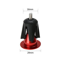 Load image into Gallery viewer, Wake Bar End Plugs Handlebar End Caps Bike Handlebar Plugs for Most Bicycle, Mountain Bike, Road Bike, MTB, BMX (2 Counts, Rubber Sponge Aluminum, Red)

