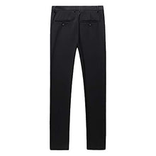 Load image into Gallery viewer, UNINUKOO Mens Pants Slim Fit Solid Color Dress Business Wedding Suit Pants US Size 29 Khaki
