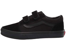 Load image into Gallery viewer, Vans Old Skool V Junior/Big Kids Shoes Sneakers Boys/Girls (Black/Black, 5.5, Numeric_5_Point_5)
