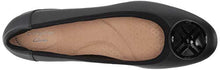 Load image into Gallery viewer, Clarks womens Sara Willow Ballet Flat, Black Leather, 7.5 US
