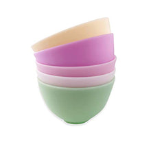 Load image into Gallery viewer, 3.3 Inch Home Use Silicone Facial Mask Mixing Bowl for Facial Mask，Mud Mask and Other Skincare Products Multi colored 5 Pcs (Small)
