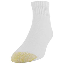 Load image into Gallery viewer, Gold Toe Men's 656P Cotton Quarter Athletic Socks MultiPairs, White (6 Pairs), Shoe Size: 6-12.5
