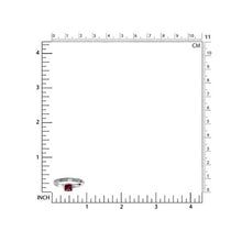 Load image into Gallery viewer, Silvershake Cushion Cut Created Ruby 925 Sterling Silver Stack Stackable Solitaire Ring Size 4.5
