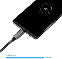 Load image into Gallery viewer, nonda USB C to USB C Cable, [2-Pack, 6.6ft] USB C Charging Cable 60W, Nylon Braided USB C Charger Cord Compatible with MacBook Pro 2020, iPad Pro, Galaxy S20, Switch, Pixel, LG and Other USB C Charger
