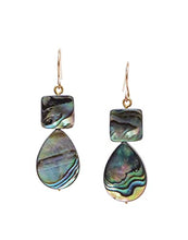 Load image into Gallery viewer, Abalone 14K Gold-Filled Earrings
