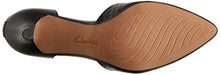 Load image into Gallery viewer, Clarks womens Linvale Edyth pumps shoes, Black Leather/Croc Combi, 8.5 US
