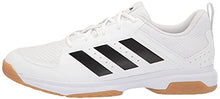 Load image into Gallery viewer, adidas Women's Ligra 7 Track and Field Shoe, White/Black/White, 12
