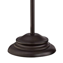 Load image into Gallery viewer, Wyatt II Farmhouse Arc Floor Lamp Dark Bronze Metal Shade Step Switch for Living Room Reading Bedroom Office - Franklin Iron Works
