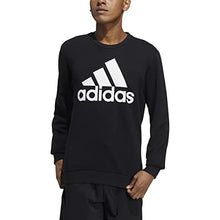 Load image into Gallery viewer, adidas Men's Fleece Sweatshirt, Black/White, X-Large
