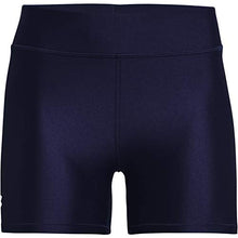 Load image into Gallery viewer, Under Armour HeatGear® Armour® Mid-Rise Middy Midnight Navy/White SM (US 4-6)
