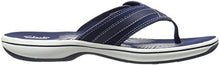 Load image into Gallery viewer, Clarks Women's Breeze Sea Flip Flop, New Navy Synthetic, 8 B(M) US
