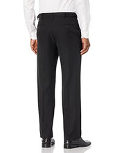 Load image into Gallery viewer, Haggar Men's Cool 18 PRO Classic Fit Flat Front Expandable Waist Pant, black, 42Wx32L
