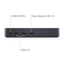 Load image into Gallery viewer, Dell USB 3.0 Ultra HD/4K Triple Display Docking Station (D3100), Black
