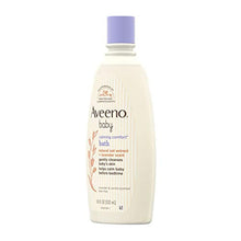 Load image into Gallery viewer, Aveeno Baby Calming Comfort Bath with Relaxing Lavender &amp; Vanilla Scents, Hypoallergenic &amp; Tear-Free Formula, Paraben- &amp; Phthalate-Free, 18 Fl Oz (Pack of 1)
