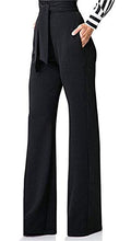 Load image into Gallery viewer, LKOUS Women's Casual Work Pants fot Office, Solid Color High Waist Bell Bottom Pant

