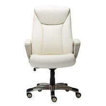 Load image into Gallery viewer, Amazon Basics Bonded Leather Big &amp; Tall Executive Office Computer Desk Chair, 350-Pound Capacity - Cream
